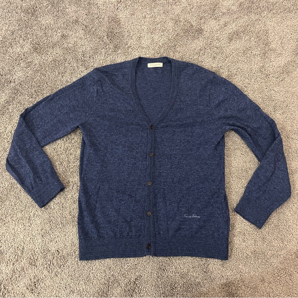 Franco Ferraro Blue Cardigan Sweater size 105cm